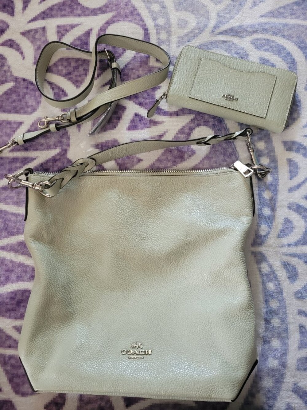 Coach leather purse